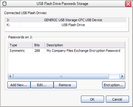 USB Flash Pendrive Password Storage Tool
