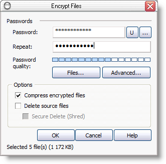 How do you encrypt a file?