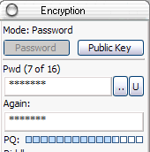 Text password fields and USB button