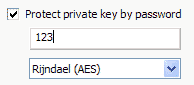 Choosing encryption algorithm