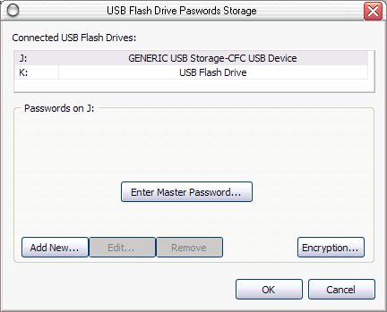 USB Pendrive protected by Master Password