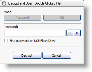 password to decrypt encrypted file